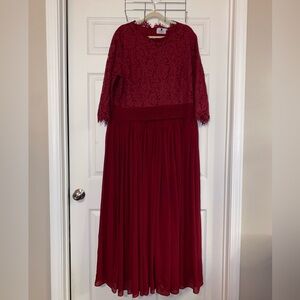Dainty Jewells Red Lace Dress